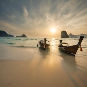 Solnedgång i Thailand